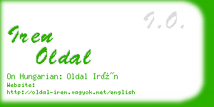 iren oldal business card